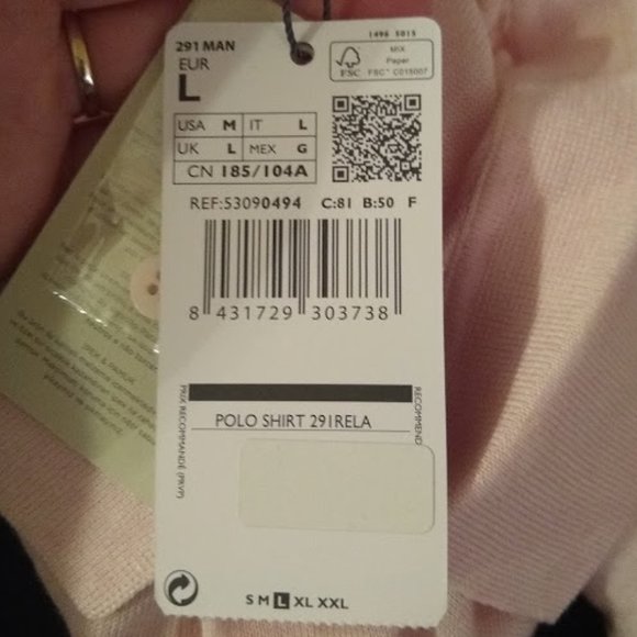 Silk Knit Polo Shirt by Mango - Men - NEW W/ TAGS! - Picture 4 of 8